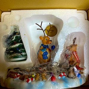 Holiday tea light/votive candle burner